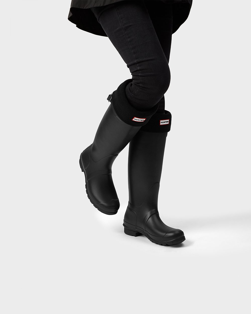 Galochas Altas Hunter Feminina Pretas - Original - 87TBALXQK